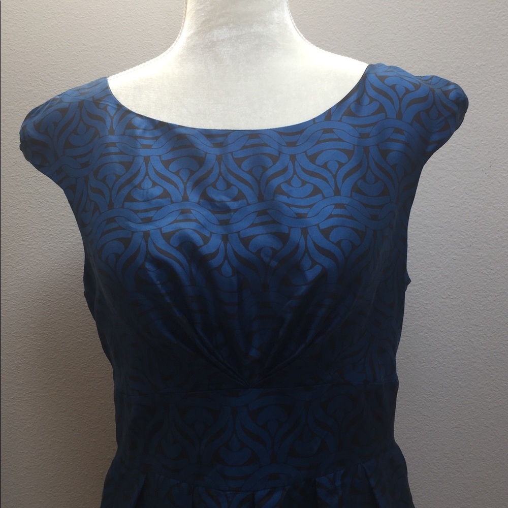Banana Republic Dress Silk Blue Career Prom Sz 8P